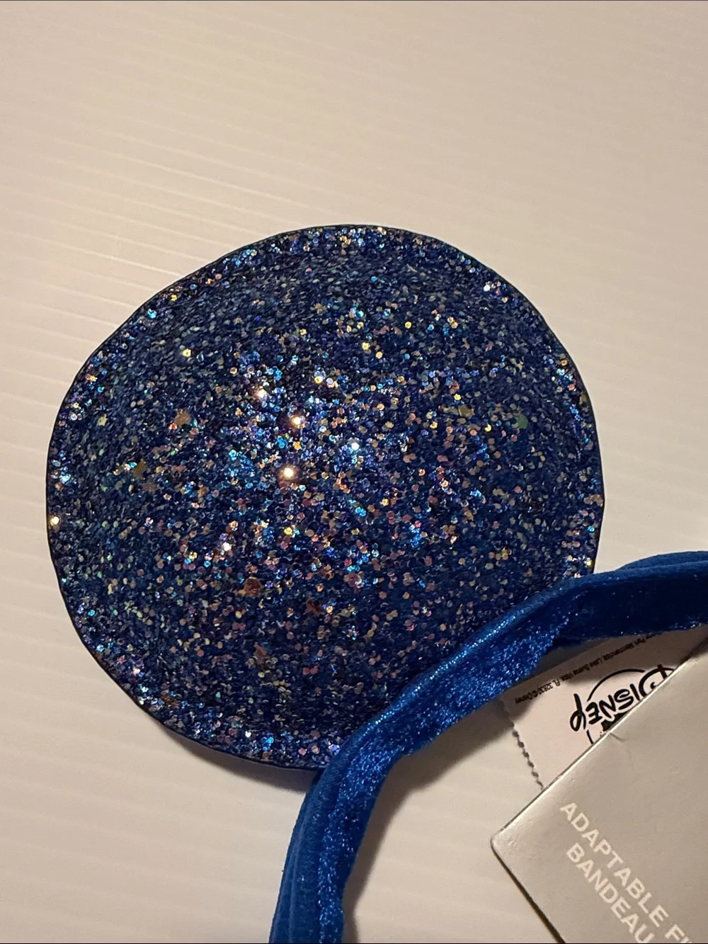 Disney Royal Blue Glitter Mickey Ear Headband - Adjustable